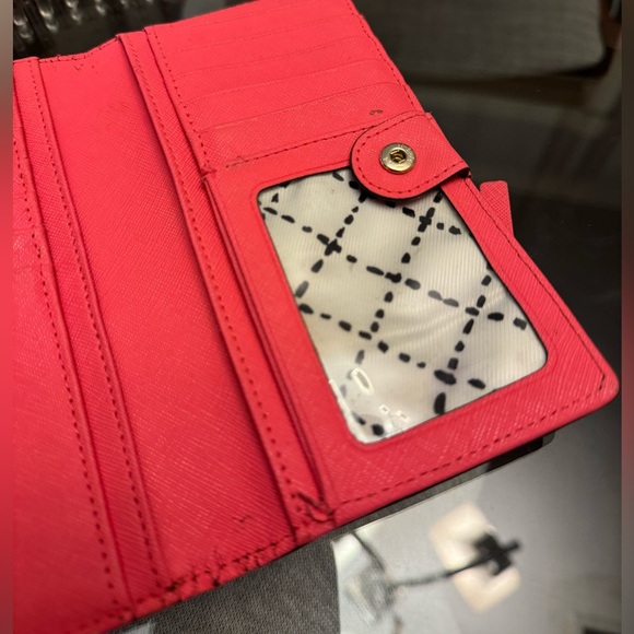 Kate Spade Wallet Barbie Pink Card Holder Coin Purse Fuchsia Snap closure - Picture 6 of 8